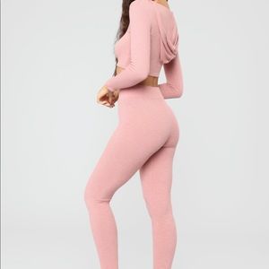 Fashion Nova Neon Pink Wanderlust 2 pc set